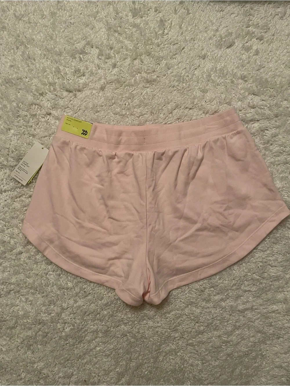 Women’s All in Motion Active Comfort French Terry Shorts size L in Light Pink